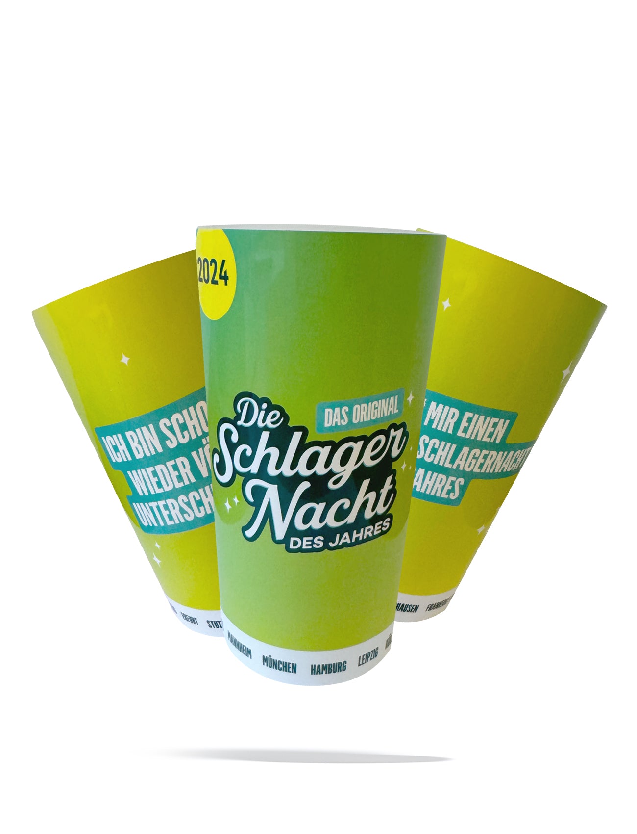 Schlagernacht - Becher 3er Set - 2024-Edition