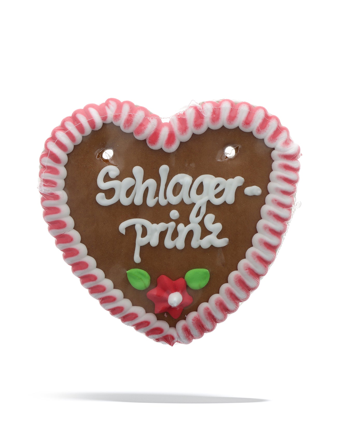 Lebkuchenherz mit dem Spruch "Schlagerprinz"