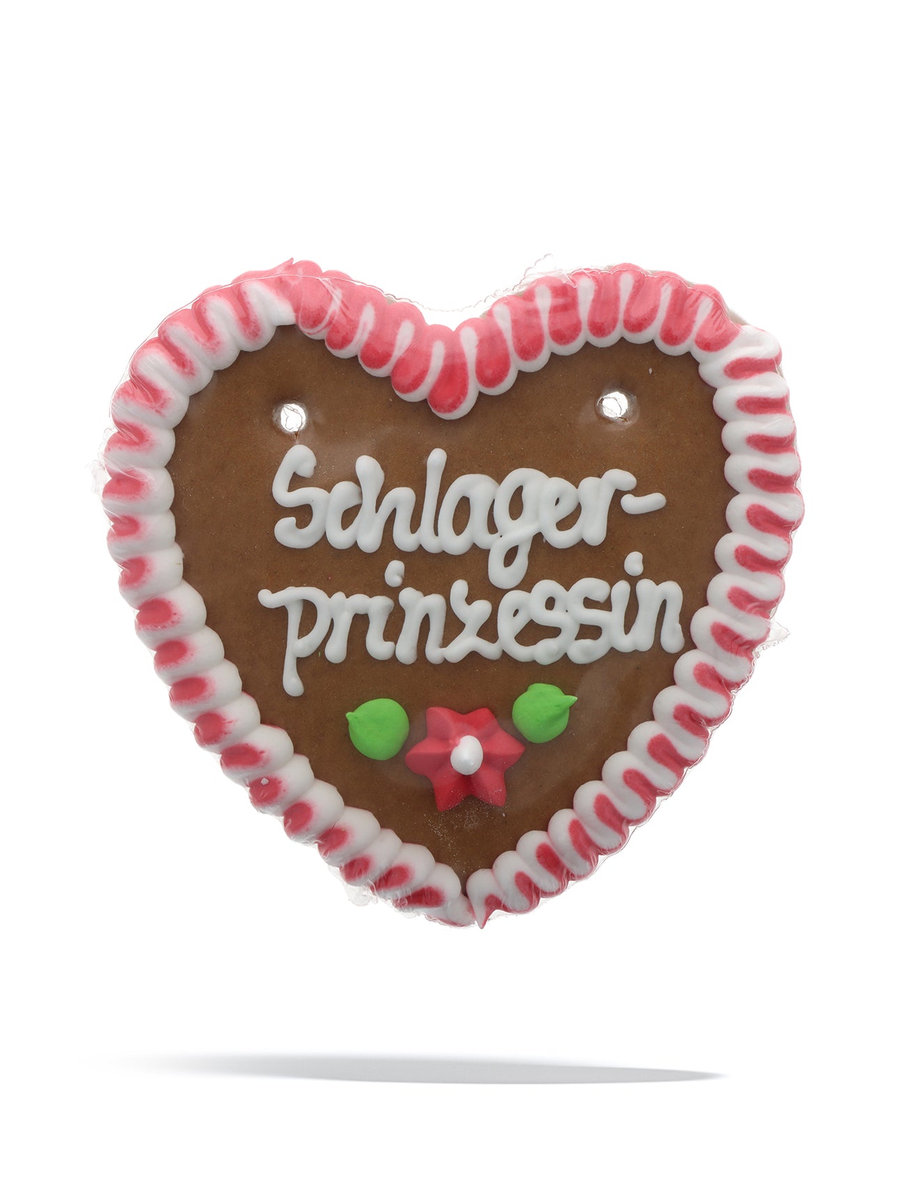 Lebkuchenherz mit dem Spruch "Schlagerprinzessin"