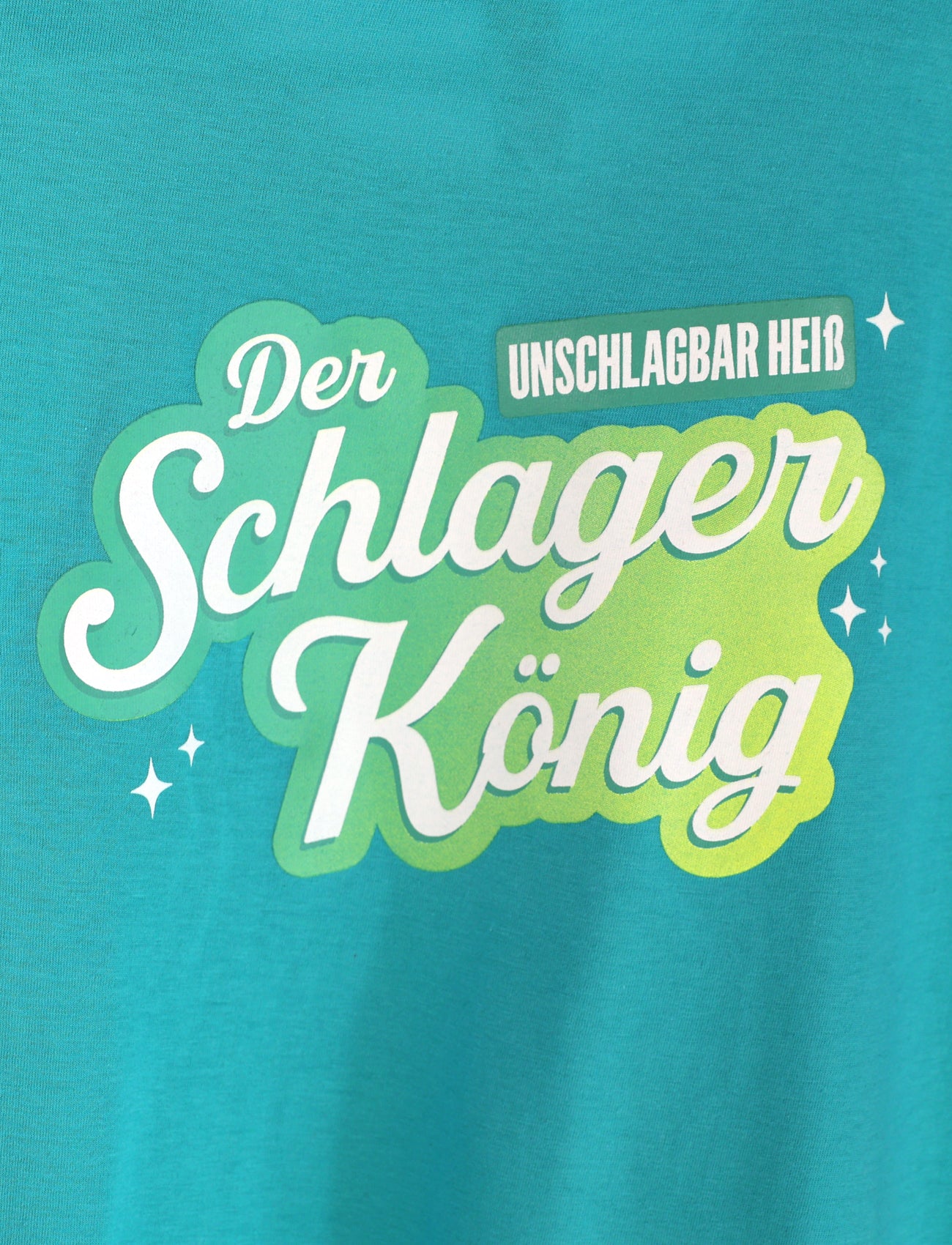 Schlagernacht - Unisex T-Shirt - Schlagerkönig Türkis