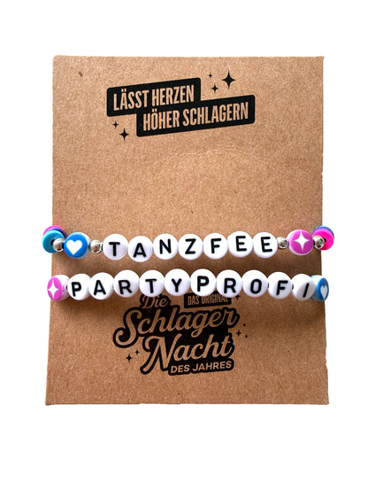 Freundschaftsarmband 2er Set - Partyprofi & Tanzfee